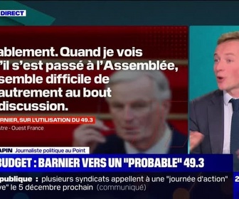 Replay 20h Brunet - Budget : Barnier vers un probable 49.3 - 14/11