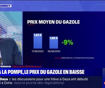 Replay La chronique éco - Gazole: le prix en baisse de 9% en un an