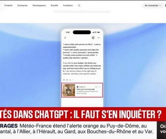 Replay BFM Première - OpenAI va introduire la publicité dans ChatGPT en France: faut-il s'en inquiéter?