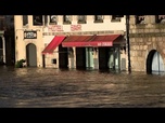 Replay Graves inondations à Quimperlé, en Bretagne, évacuations en cours