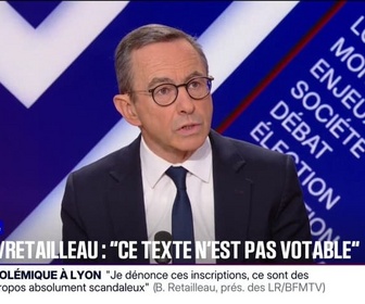 Replay BFM Politique - Ce texte n'est pas votable: Bruno Retailleau (LR) estime que c'est un des pires PLFSS depuis des années