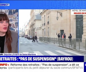 Replay Le Live BFM - Retraites : Pas de suspension (Bayrou) - 14/01