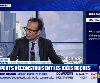 Replay BFM Bourse - Bullshitomètre : Le secteur de la Chimie est ininvestissable - FAUX répond Bertrand Puiffe - 04/12