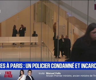 Replay BFM Première - Sacre du PSG: un policier hors service condamné à 14 mois de prison ferme pour avoir braqué un automobiliste avec une arme