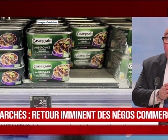 Replay BFM Première - BFM éco : Supermarchés, retour imminent des négos commerciales ? - 11/05