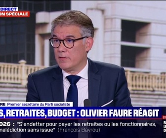 Replay 20H BFM - Effort national: Quand il y a de la croissance, on peut vivre avec des déficits, affirme Olivier Faure, premier secrétaire du PS