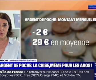 Replay La chronique éco - Le montant moyen d'argent de poche alloué aux ados par les parents en baisse