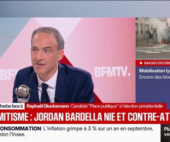 Replay Face à Face - Propos antisémites attribués à Jordan Bardella: À la fin, le fond ressort et le vernis craque, déclare Raphaël Glucksmann, candidat Place publique à l'élection présidentielle