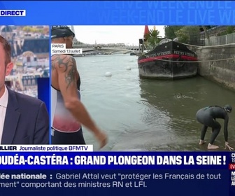 Replay Le Live Week-end - Oudéa-Castéra : grand plongeon dans la Seine ! - 13/07