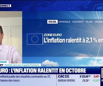 Replay BFM Bourse - L'éco du monde : L'inflation en zone euro ralentit à +2,1% en octobre - 31/10