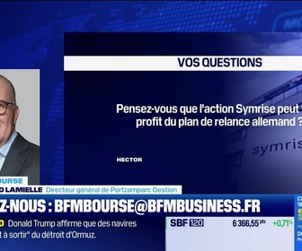 Replay BFM Bourse - Culture Bourse : Pensez-vous que l'action Symrise peut tirer profit du plan de relance allemand ? , par Gwendal Daubresse-Chasle - 15/06