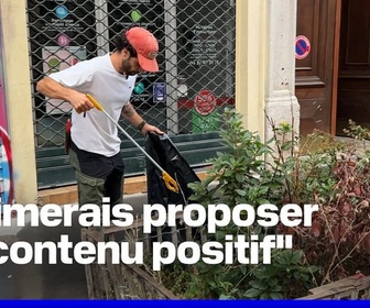 Replay ROBIN DE BFM - Il nettoie bénévolement les rues de Lyon