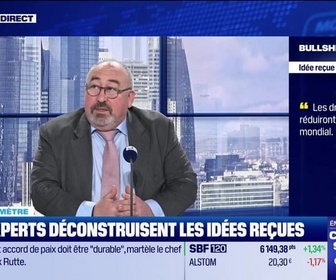 Replay BFM Bourse - Bullshitomètre : Les droits de douane réduiront le commerce mondial - FAUX répond Emmanuel Lechypre - 13/02