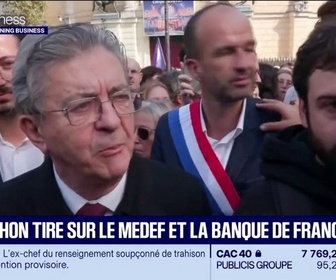 Replay Good Morning Business - Mélenchon face aux patrons