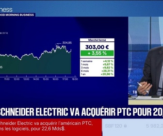 Replay Good Morning Business - Une première : Schneider Electric va racheter PTC