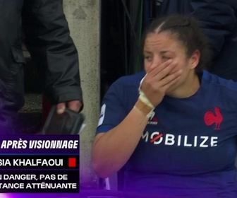 Replay Tournoi des Six Nations féminin - Journée 5 : la France va évoluer à 14 après l'expulsion d'Assia Khalfaoui