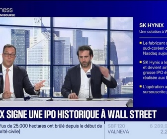 Replay BFM Bourse - Le Club : SK Hynix qui signe une IPO historique à Wall Street - 10/07