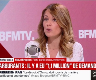 Replay Face à Face - 60% des personnes éligibles aux aides grands rouleurs n'en n'ont pas fait la demande: J'estime qu'il est normal qu'il y ai une démarche volontaire, réagit Maud Bregeon, porte-parole du gouvernement