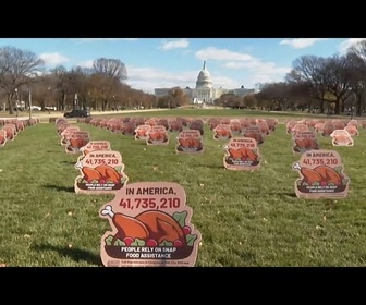 Replay Les milliardaires mangent d'abord : des pancartes à Thanksgiving dénoncent les retards du SNAP