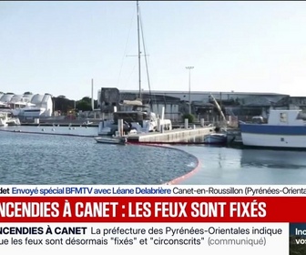 Replay BFM Première - Incendies à Canet-en-Roussillon: les feux sont fixés selon les pompiers