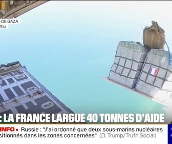 Replay 20H BFM - Gaza: Emmanuel Macron demande à Israël d'ouvrir un plein accès humanitaire pour répondre au risque de famine, après le largage de 40 tonnes d'aide humanitaire