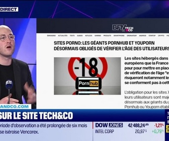 Replay Tech & Co, la quotidienne - À lire sur le site Tech&Co : Sites porno, les géants Pornhub et YouPorn désormais obligés de vérifier l'âge des utilisateurs en France, par Pierre Berge-Cia - 06/03