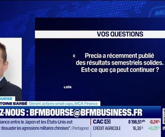 Replay BFM Bourse - Culture Bourse : Precia a récemment publié des résultats semestriels solides. Est-ce que ça peut continuer ?, par Julie Cohen-Heurton - 29/10