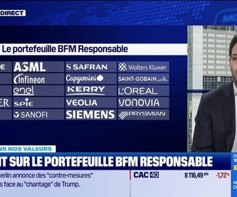 Replay BFM Bourse - Le portefeuille BFM-Responsable : ASML tire la performance globale sur la semaine écoulée - 19/01