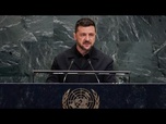 Replay Le droit international ne fonctionne pas sans amis puissants, déplore Zelensky devant l'ONU