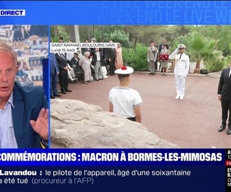 Replay Le Live Week-end - Commémorations : Macron à Bormes-les-Mimosas - 17/08