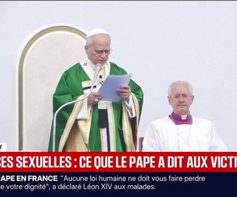 Replay BFM Première - La profondeur du problème, le pape l'a clairement ressentie: ce que le souverain pontife a dit aux victimes de violences sexuelles