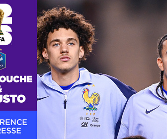 Replay La conf' des Bleus avec Maghnes Akliouche et Malo Gusto avant France - Irak