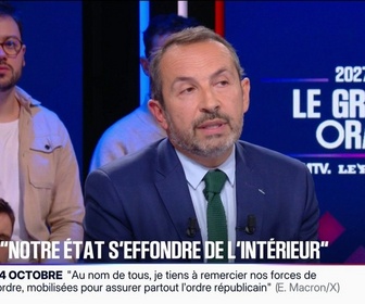 Replay Le Grand Oral 2027 - Une démission d'Emmanuel Macron serait un sacré bon service qu'il rendrait au pays, ironise Sébastien Chenu, président du groupe RN à l'Assemblée nationale