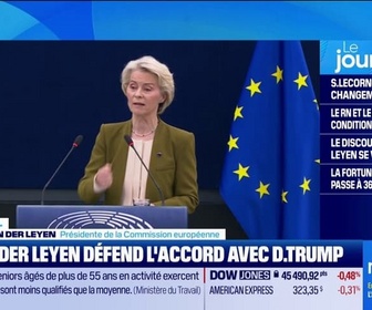 Replay Good Morning Business - Ursula von der Leyen défend l'accord obtenu avec Donald Trump