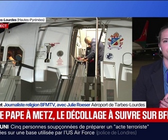 Replay BFM Première - Le pape en France: décollage imminent pour Léon XIV avant son dernier jour dans l'Hexagone, à Metz