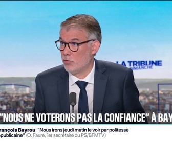 Replay BFM Politique - Mobilisations du 10 et du 18 septembre: Je pense que ce seront des mouvements très importants, affirme Olivier Faure (PS)