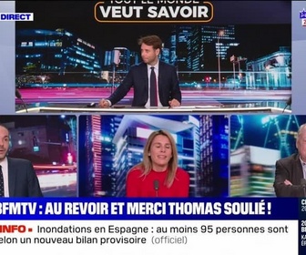 Replay Tout le monde veut savoir - BFMTV : au revoir et merci Thomas Soulié ! - 30/10