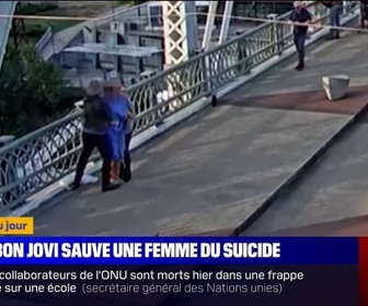 Replay L'image du jour - Le chanteur de rock américain Jon Bon Jovi sauve une femme du suicide