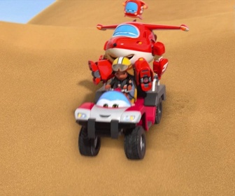 Replay Super Wings - S05 E16 - Le rallye des Grandes Dunes
