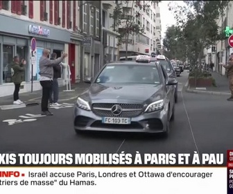 Replay 20H BFM - Il faut que les plateformes soient sous le contrôle de l'exécutif: les chauffeurs de taxis sont toujours mobilisés à Paris et à Pau