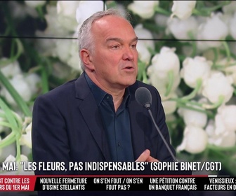 Replay Les Grandes Gueules - Pas indispensable d'avoir des fleurs le 1er mai : d'accord ou pas avec Sophie Binet ?